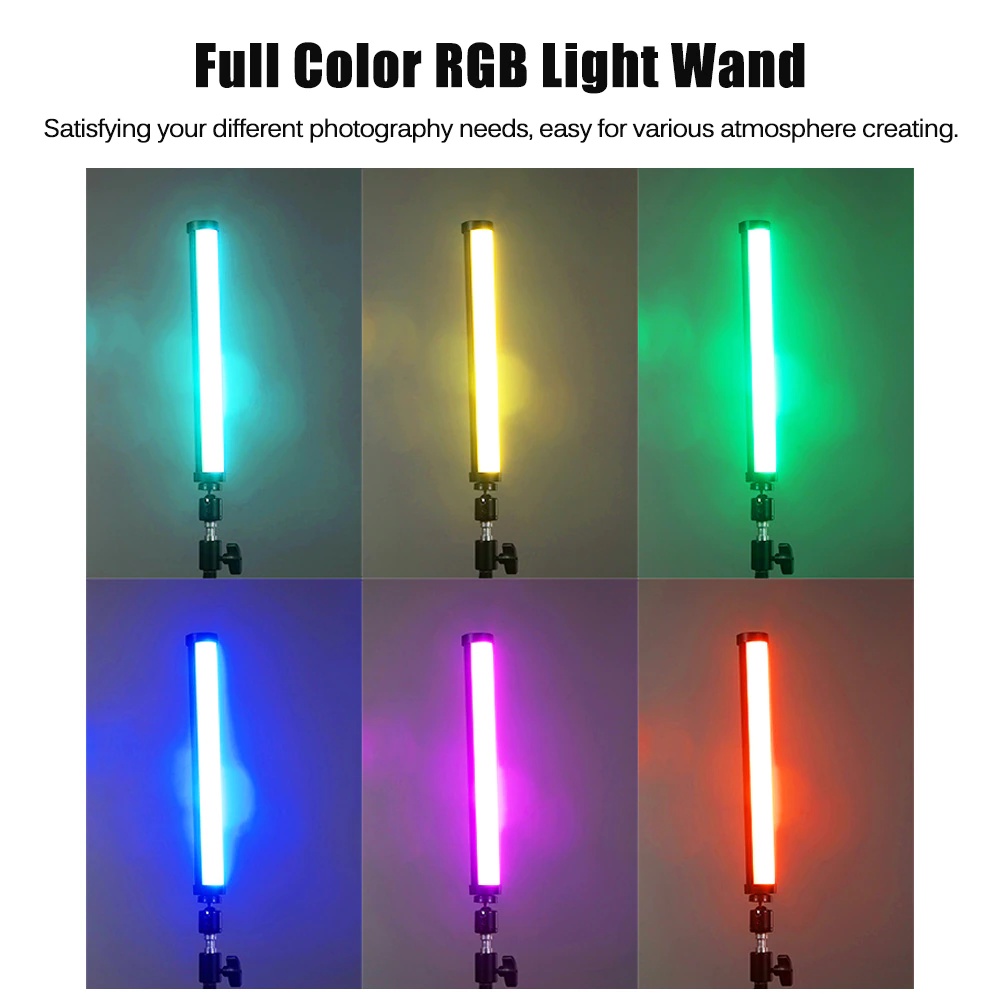 Nicefoto TC-209/210 RGB LED Video Light ไฟแท่งปรับอุณภูมิสีได้ 2500K-9900K (รับประกัน 1ปี)