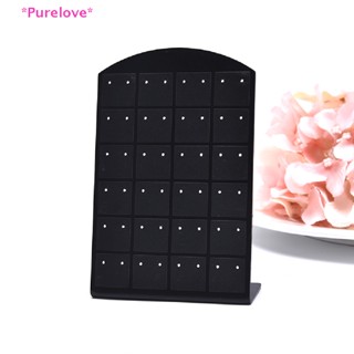 Purelove&gt; 48 Hole Earring Holder Ear Stud Jewelry Stand Display Stand Showcase Black/Clear new