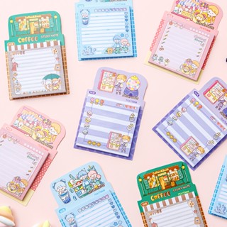 กระดาษโน๊ต ลายการ์ตูนน่ารัก ฉีกได้ สําหรับนักเรียนหญิง มี 50 แผ่น