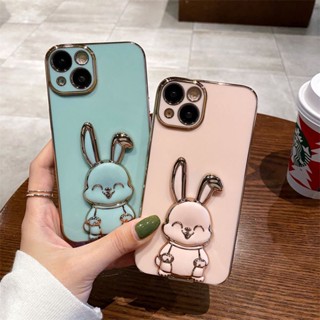 เคสโทรศัพท์ iPhone 7P 8P X Xs XR Xs Max เคสโทรศัพท์ กระต่ายน่ารัก เคสโทรศัพท์
