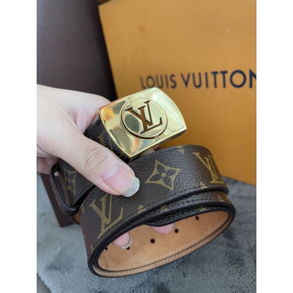 LV Belt Monogram 2011 3cm. 90/36 สวย แคนวาสใหม่ ตึงทุกรู ไม่ร้าว อุปกรณ์.ถุงผ้า กล่อง