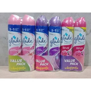 [แพ็คคู่ สุดคุ้ม] Glade เกลด สเปรย์ปรับอากาศ (ขนาด 320 มล.x2) มี 3 กลิ่นให้เลือก