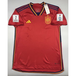 เสื้อบอล แฟนบอล ทีมชาติ สเปน เหย้า 2022-23 Spain Home อาร์ม ฟุตบอลโลก World Cup 2022