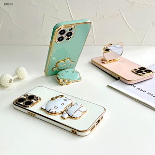 Xiaomi Redmi 10 10C 9 9A 9T 9C 8 8A 5G สำหรับ Case Cartoon Cute Cat Holder เคส เคสโทรศัพท์ เคสมือถือ Protective Soft Casing Full Cover Phone Cases