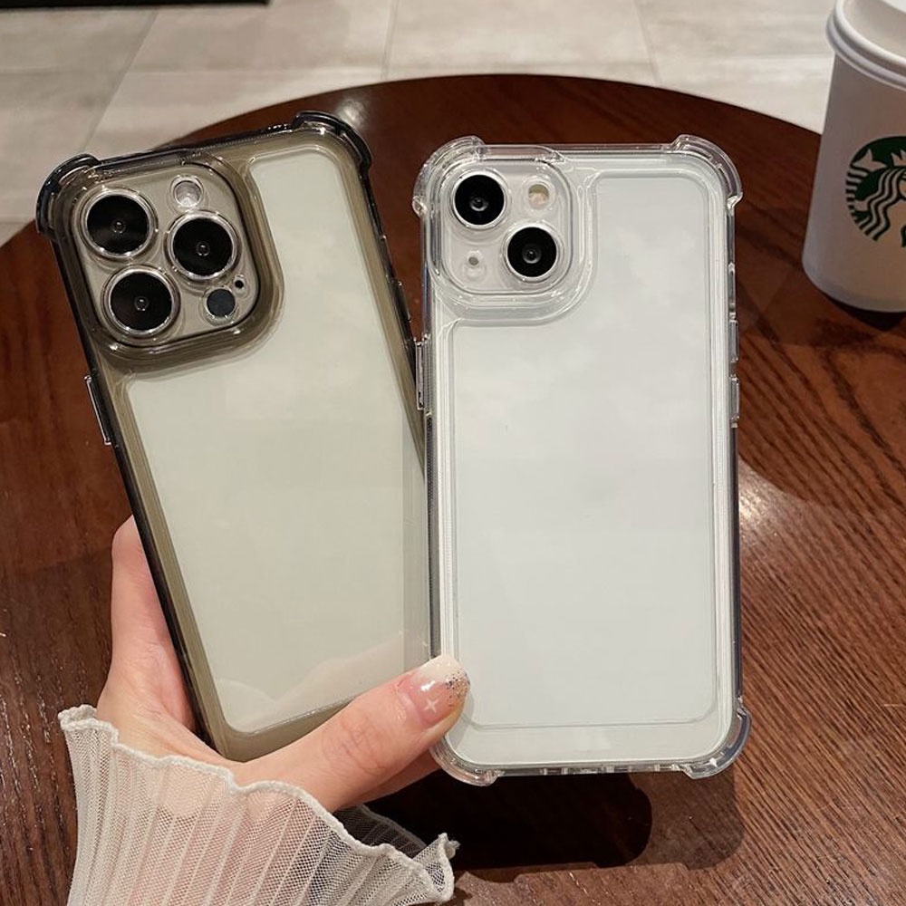 เคสไอโฟน11 13 ใส กันกระแทก เคสใส แข็ง สําหรับ IPhone 17 16 15 promax 12 13 14 Pro Max 17Air XS XR 7 8 Plus หนาขึ้นสี่มุมเพื่อป้องกันการตก ราคา ถูกที่สุด ดีลบีเคเค แกลเลอรีภาพที่ 7