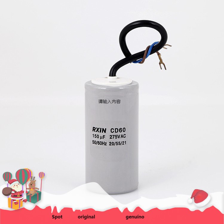 QSJZHY CD60 มอเตอร์สตาร์ท Run Capacitor CD60 150UF 250VAC เริ่มต้นตัวเก็บประจุ 150UF 40*80