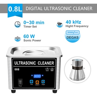 Ultrasonic Cleaner Bath 800ml Ultrasounic cleaning SUS304 Basket