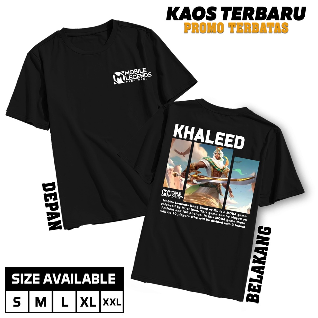เสื้อยืด DIMENSIONS - Mobile Legends MLBB T-Shirt - Khaleed - Mobile Legends / All Role T-Shirt - Co