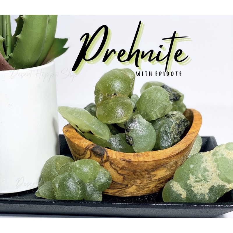 Genuine Prehnite Stone Rough Stone / Top High Quality Rough Stone / Raw Stone For Healing Chakra