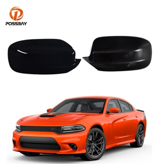 [พร้อมส่ง] ฝาครอบกระจกมองหลังรถยนต์ 2 ชิ้น สําหรับ Dodge Charger 2011-2020