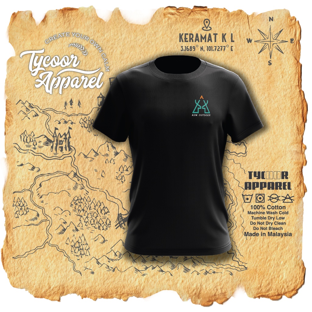 KZM Outdoor Fans Custom T shirt ผ้าฝ้าย 100% ✔️ | เสื้อยืดบาจู | เซตาค | พรีเมี่ยม