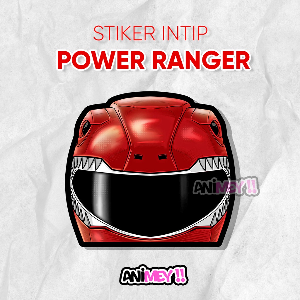 สติกเกอร์ กันน้ํา ลายการ์ตูนอนิเมะ Power Ranger Peek