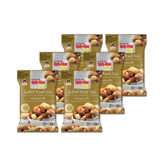 โก๋แก่พลัสถั่วรวมอบเกลือ Salted Mixed Nuts 29g (1แพ็ค 6ซอง)