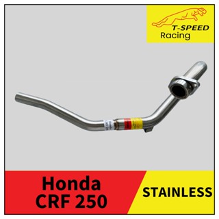 คอท่อ Honda CRF 250 สแตนเลส 🔩 Stainless steel แท้ เกรด 304 หนา: 1.2 มิลลิเมตร ขนาด: STD ไล่จากคอบน 32 m.m - 28 m.m.