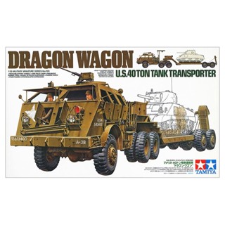 [ชุดโมเดลสเกลประกอบเอง] TAMIYA 35230 1/35 U.S. 40ton TANK TRANSPORTER "DRAGON WAGON" โมเดลทามิย่าแท้ model