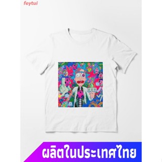  คอลูกเรือNew  discount การ์ตูนอเมริกัน ริกกับมอร์ตี้ ลายการ์ตูน  Rick And Morty Digital Art Essential T-Shi เสื้อย_16