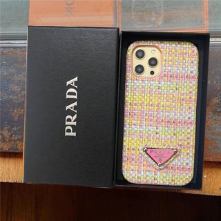 [with box]เคสไอโฟน 14 เคสโทรศัพท์มือถือ โลหะ ทรงสามเหลี่ยม สีรุ้ง สําหรับ iPhone 14 promax 13 11 7 plus xsmax