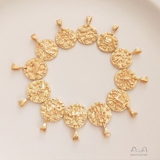 จี้สร้อยคอ สร้อยข้อมือ ชุบทอง 14k 12 กลุ่มดาว ทรงกลม แฮนด์เมด diy