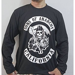 เสื้อแขนยาว son of anarchy วินเทจ คลาสสิค