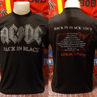 [ปรับแต่งได้]เสื้อวง AC DC วงร็อค ไม่มีตะเข็บข้าง คอฟิต ป้ายUSA เสื้อวินเทจ เสื้อทัวร์ วงร็อคต่างประเทศ_35