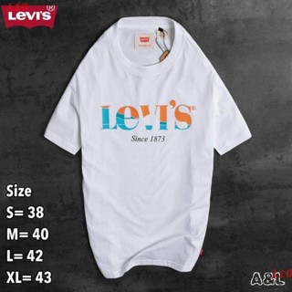 【leeee】 สดชื่น เสื้อยืด Levis T-Shirt (มี 2 สี) New Cotton 100 เสื้อ ผู้ชาย เสื้อแฟชั่น เสื้อ men_45