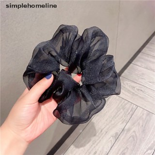 [simplehomeline] Scrunchies Organza ยางรัดผม แบบยืดหยุ่น สําหรับผู้หญิง พร้อมส่ง