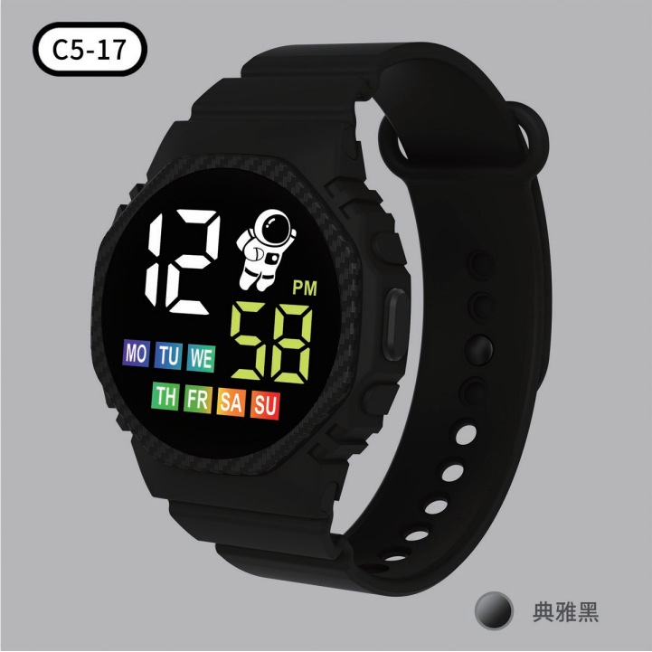 นาฬิกาดิจิตอล นํา มัลติฟังก์ชั่นกันน้ําสําหรับเด็ก – นาฬิกาข้อมืออิเล็กทรอนิกส์