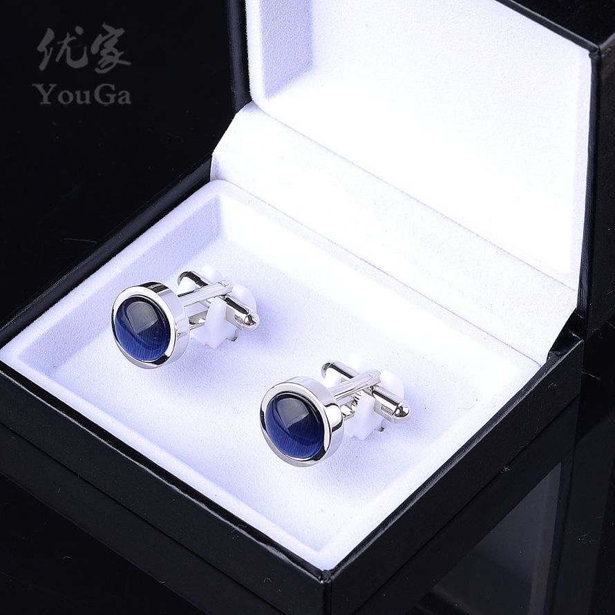 [GHGl] ขายสุดพิเศษ คุณภาพสูงโอปอล Cufflinks/Hand-Carved ภาษาฝรั่งเศสคํา Cuff Studs/เสื้อ Cuff ปุ่มของขวัญกล่อง