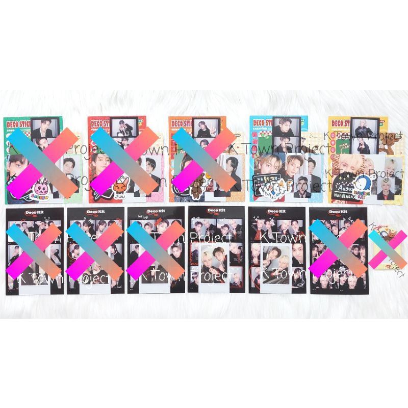 TXT ชุด DECO YEONJUN SOOBIN BEOMGYU TAEHYUN HUENINGKAI 4 CUT PHOTO FRONT PHOTO PHOTOCARD PC DECO CAR