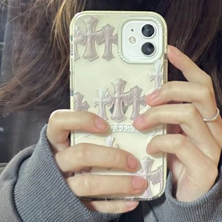 Fashion Brand Crock Heart Phone Case for iphone 12Promax iphone 13 Phone Case for IPhone7/8Plus Transparent case X R Soft Case X