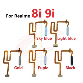 ลายนิ้วมือ แพรปุ่มโฮมสแกนนิ้ว ( Finger ) ปุ่มเปิดปิด สําหรับ Realme 8i 9i