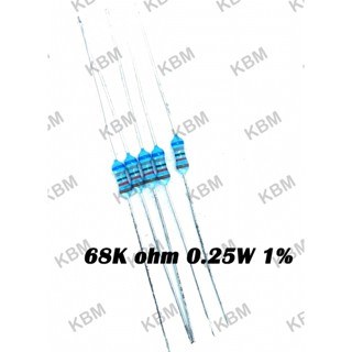 Resistor ตัวต้านทาน 68Kohm 0.25W 1W 2W 5W 10W