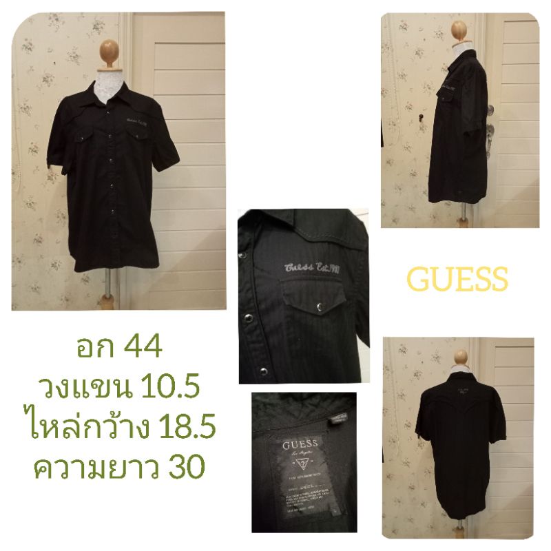 074GUESSเสื้อแขนสั้นผู้ชาย