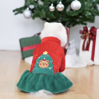 [ลดเพิ่มอีก45.- ใส่โค้ดMEL9EP79]  CHRISTMAS SKIRT (สำหรับน้องหมาน้องเเมว)