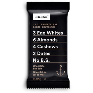 Rxbar Choc Sea Salt Protein Bar 52g. อาร์เอ็กซ์บาร์ช็อกซีซอลท์โปรตีนบาร์ 52กรัม