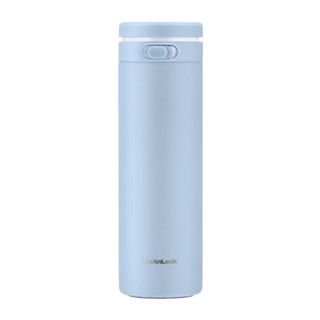 FREEHOME กระติกสุญญากาศ LOCKNLOCK ONETOUCH 430 มล. สีฟ้า แก้วเก็บความเย็น แก้วเก็บความร้อน
