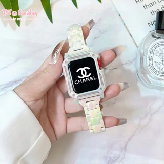 สายนาฬิกาข้อมือ พร้อมเคสป้องกัน สําหรับ iwatch 8 7 6 5 4 SE 45 44 42 41 40 38 มม.