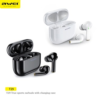 AWei หูฟังบลูทูธ รุ่น T29 TWS หูฟังอินเอียร์ หูฟังไร้สาย True Wireless Sports Earbuds กันน้ำ/เหงื่อ IPX4