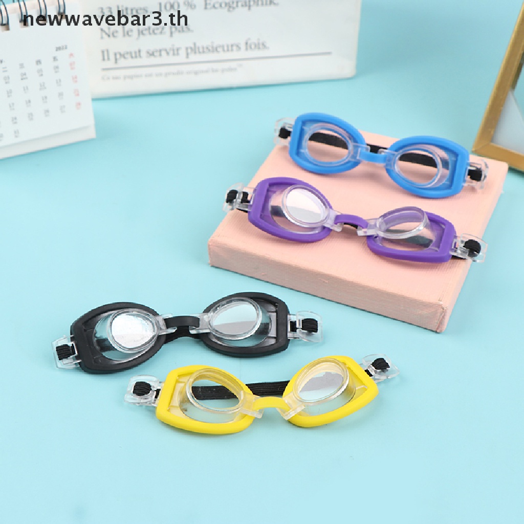 {NEW3} แว่นตาว่ายน้ํา ขนาดเล็ก อุปกรณ์เสริม สําหรับตุ๊กตา 1/6 {newwavebar3.th}