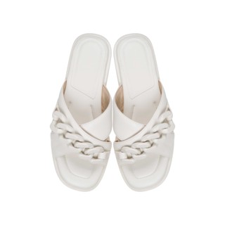 SHU DAILY ON-TONE CHAINS SANDALS - WHITE CHOC รองเท้าแตะ