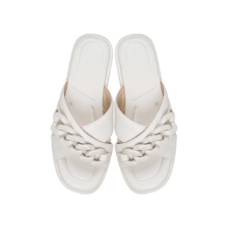 SHU DAILY ON-TONE CHAINS SANDALS - WHITE CHOC รองเท้าแตะ