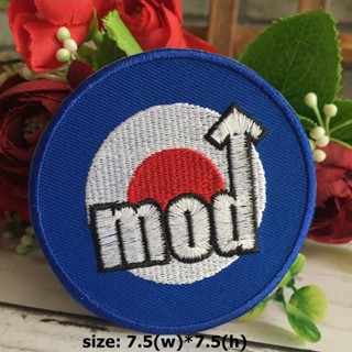 แนวสตรีท mod oi ตัวรีดติดเสื้อ อาร์มรีด อาร์มปัก ตกแต่งเสื้อผ้า หมวก กระเป๋า แจ๊คเก็ตยีนส์ Hipster Embroidered Iron o...