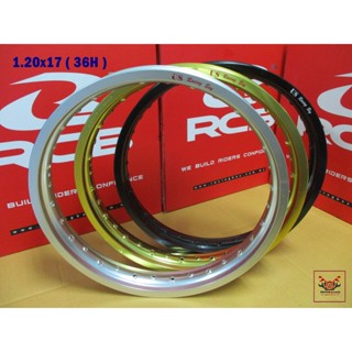 "RCB" size 1.20x17 ( 36H ) ALUMINIUM WHEEL (US Racing Boy) "GOLD" "SILVER" "BLACK" // วงล้อ อลูมิเนียม 1.20x17 (36รู)