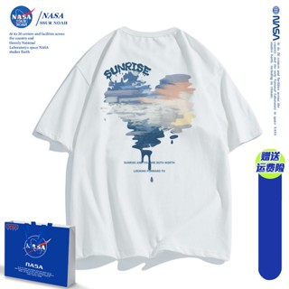 NASA ร่วมเว็บไซต์อย่างเป็นทางการแขนสั้น 2022 ฤดูร้อนปีนี้เสื้อยืดร้อนยอดนิยมคู่หญิงสวมเสื้อผ้าฝ้ายเสื้อยืดวินเทจกเส_45