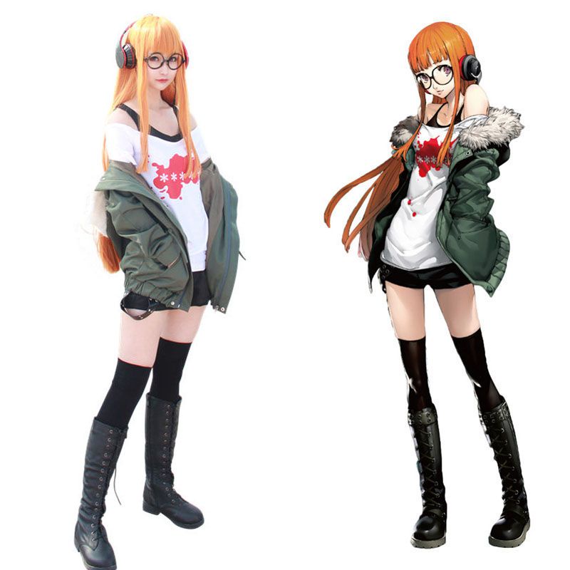 ชุดคอสเพลย์ Futaba 5 Persona Sakura เสื้อ AFK