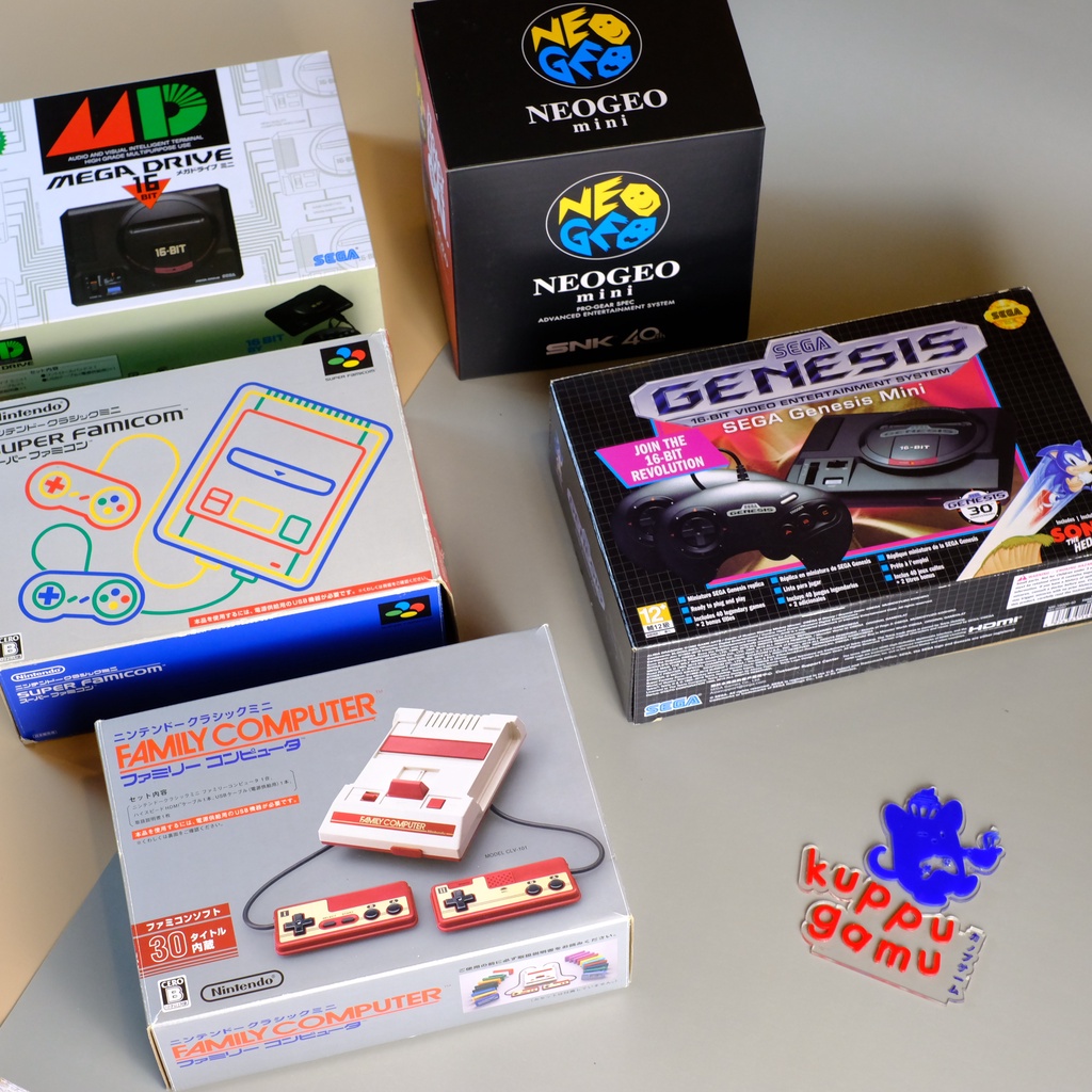 Sega Genesis MegaDrive Famicom Superfamicom Mini เหมาะสะสม พร้อมเกมในเครื่อง 40 เกม NES SNES
