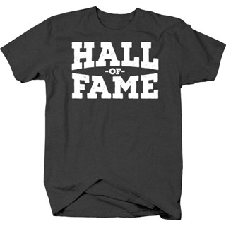 Hall of Fame in Distresse Letters for Athlete or Team Sports Fan T Shirt