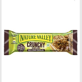 เนเจอร์ วัลเล่ย์ ผสมข้าวโอ๊ตและช็อคโกแลต 42 กรัม - Crunchy Granola Bars Oatsn Dark Chocolate 42g Nature Valley brand