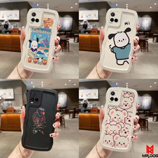 เคส VIVO Y21 Y21S Y21T Y33S Y33T T1X เคสโทรศัพท์กันกระแทกรูปแบบหยักใหม่น่ารัก KLQ