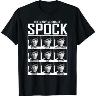 HOT ITEM!!Family Tee Couple Tee Adult Star Trek T-Shirt Original Series Moods of Spock T-Shirt